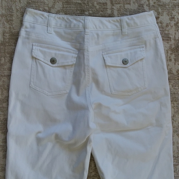 Nine West Separates Capri Pants 8 White - Picture 8 of 14
